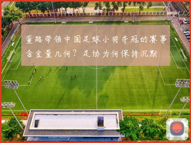 董路带领中国足球小将夺冠的赛事含金量几何?足协为何保持沉默