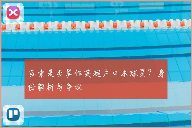 苏索是否算作英超户口本球员？身份解析与争议