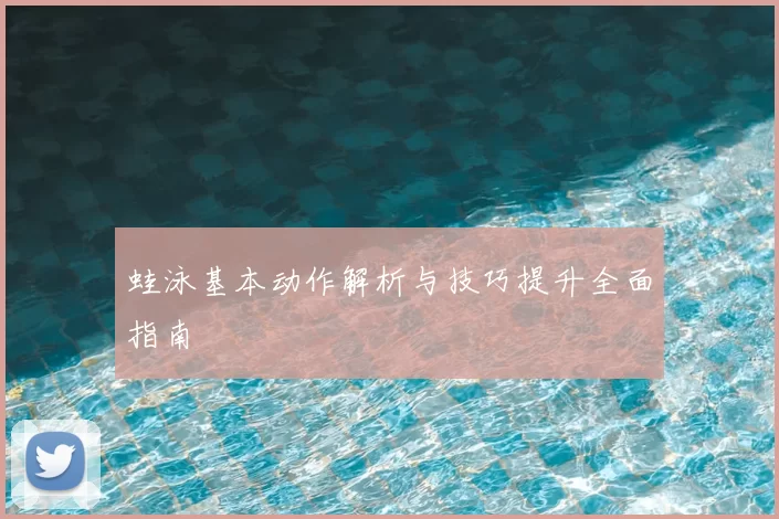 蛙泳基本动作解析与技巧提升全面指南